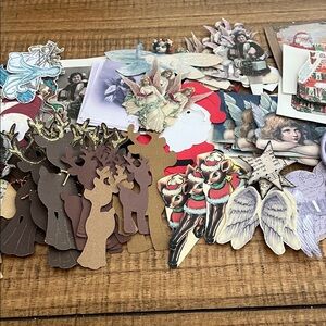 Vintage Christmas Die-Cut Ephemera